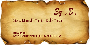 Szathmári Dóra névjegykártya