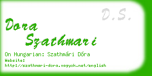 dora szathmari business card