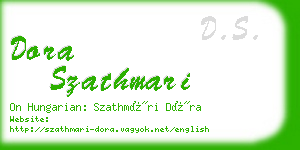 dora szathmari business card